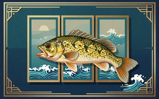 Big Bass Bonanza Slot von Pragmatic Play im Art Deco Stil